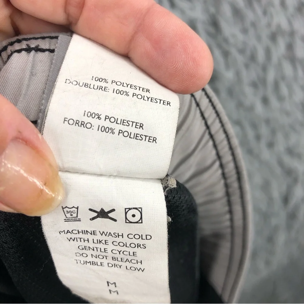 Nike Swim Trunks Mens Medium Swim Built in Underwear Black Gray
